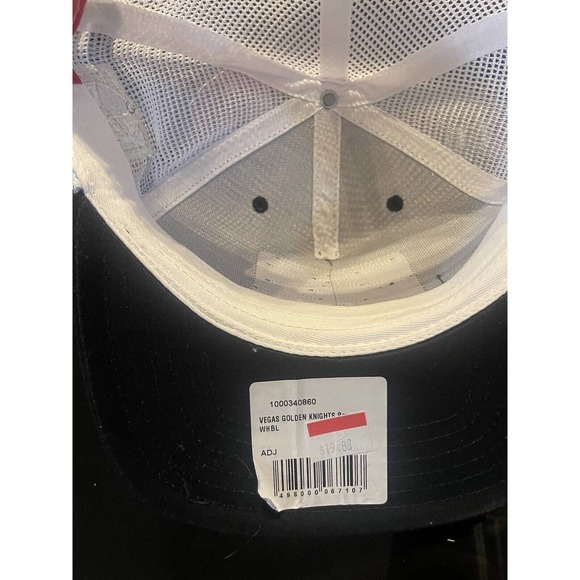 Las Vegas Golden Knights Snapback Trucker Mesh Flat Bill Striped Rare Slot Style - Picture 4 of 8